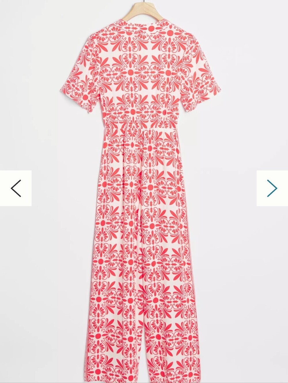 Farm Rio Anthropologie Printed Carmina Button Front Jumpsuit Small - Picture 3 of 12